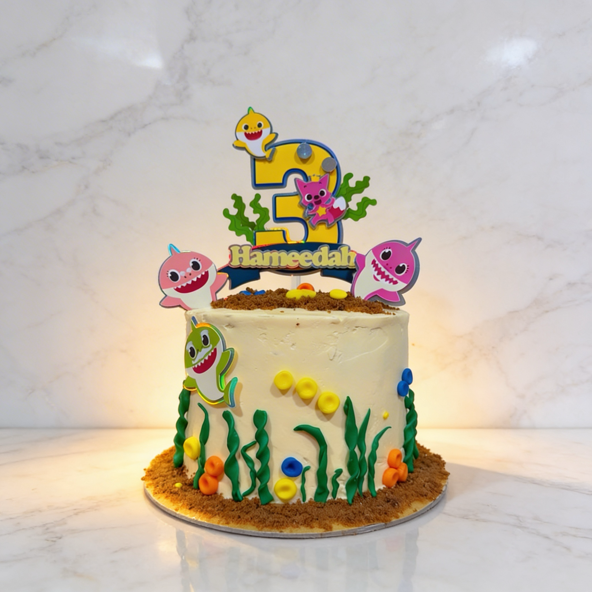 Baby Shark Themed Cake