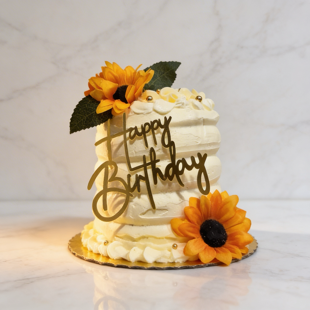 Birthday Cake Mini sunflower cake