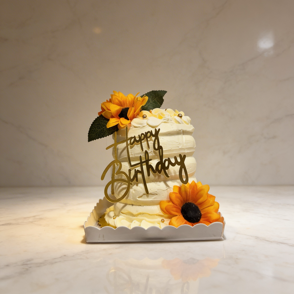 Birthday Cake Mini sunflower cake